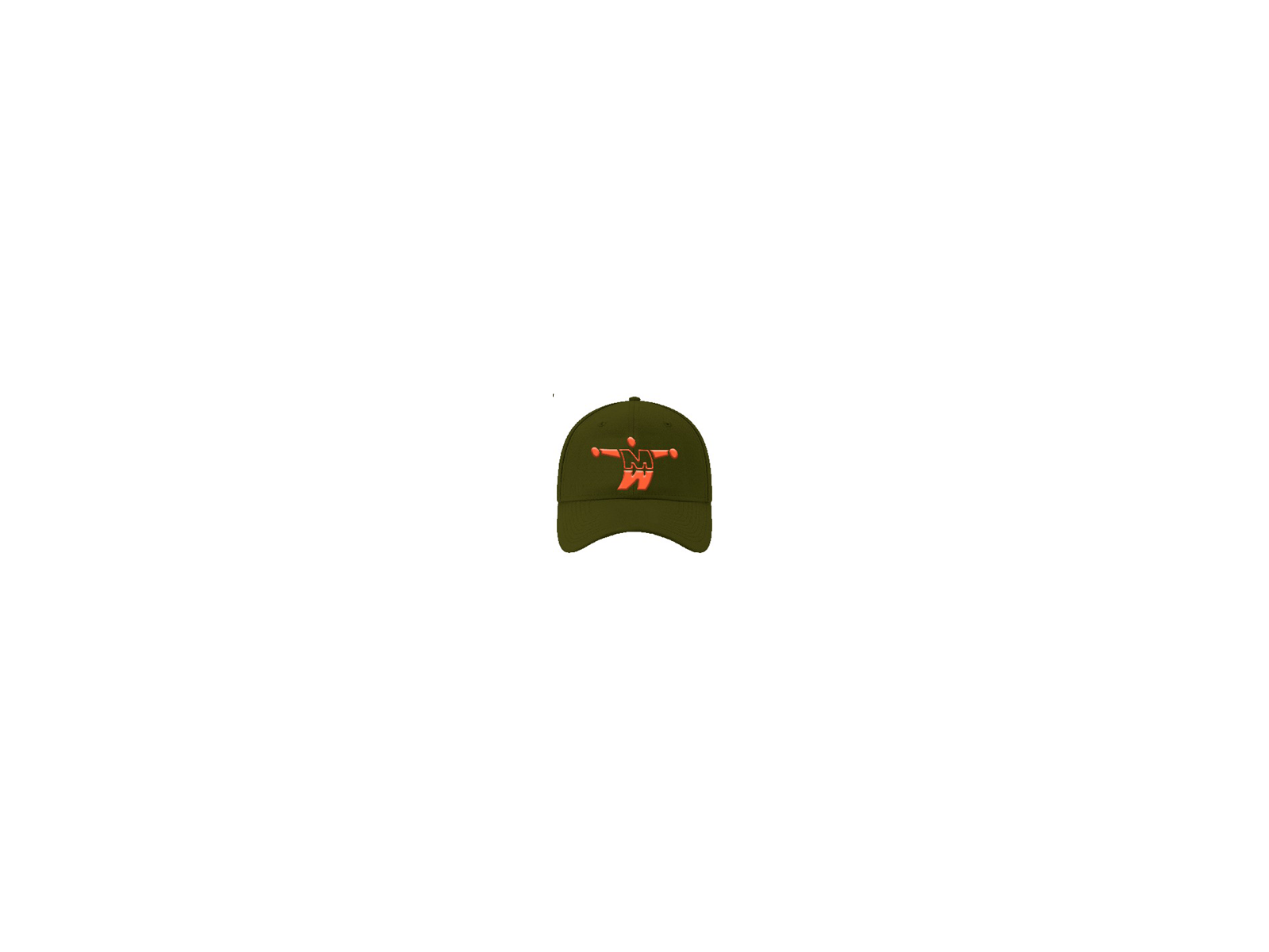 Cap met logo (Army/Orange) - MDY SPORTKLEDING