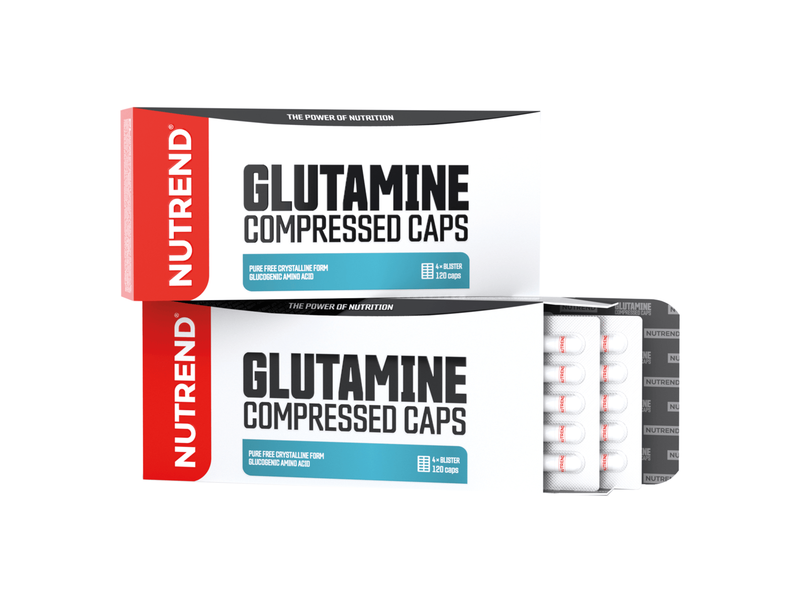 Glutamine Compressed Caps (120 capsules) - NUTREND