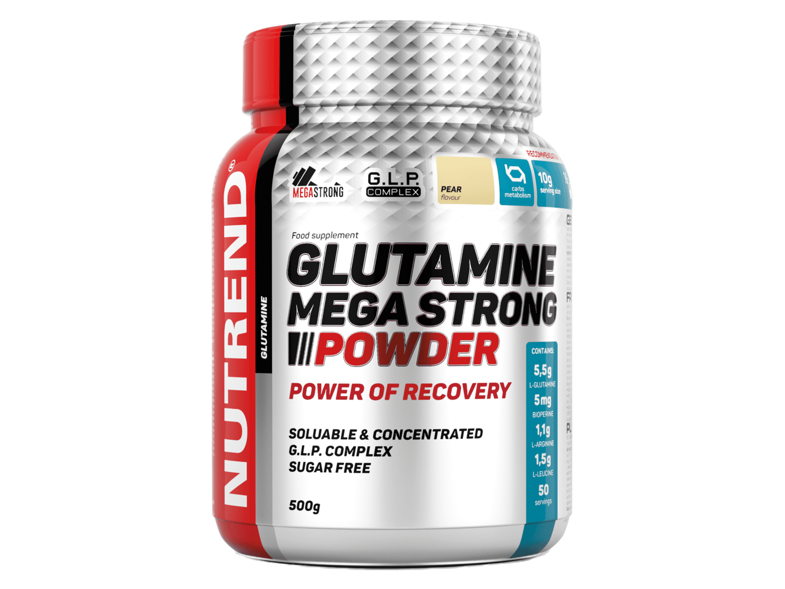 Nutrend - Glutamine Mega Strong Powder (Pear - 500 gram)