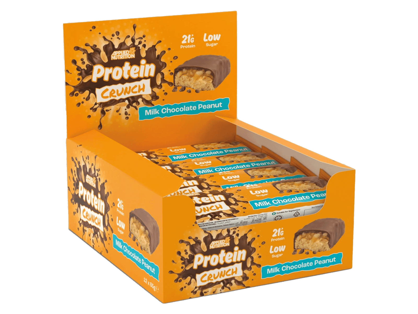 Applied Nutrition - Applied Bar Protein Crunch (12-pack) (Milk Chocolate Peanut - 12 x 60 gram)