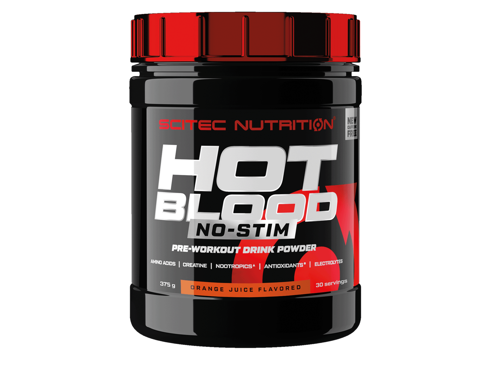 Hot Blood NO STIM Pre-Workout (Orange Juice - 375 gram) - SCITEC NUTRITION