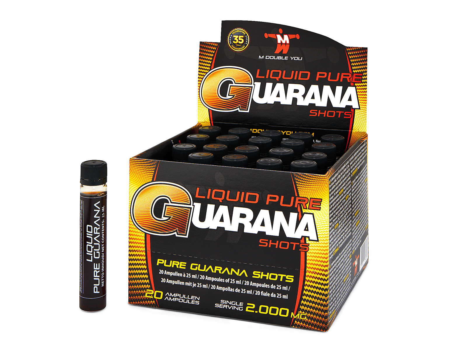 Liquid Pure Guarana (LPG) - M Double You - 20 x 2.000 mg - Vloeibaar - Pre-Workout