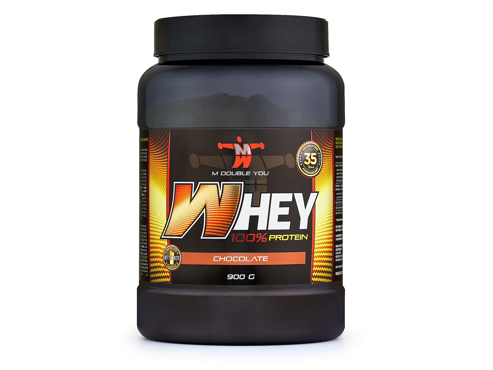 100% Whey Protein (Chocolate - 900 gram) - M DOUBLE YOU - Eiwitshake - Eiwitpoeder - Eiwitten - Sportvoeding (36 shakes)