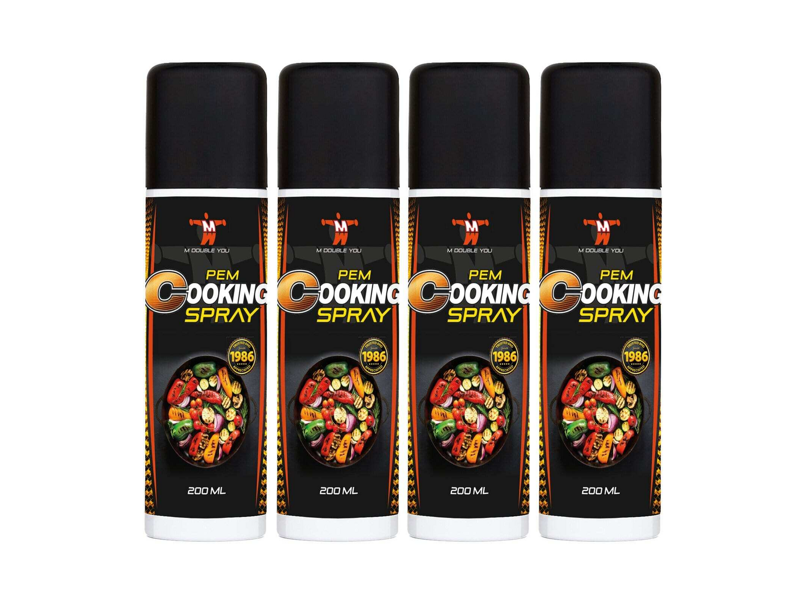 PEM Cooking spray (200 ml - 4-pack) - M DOUBLE YOU