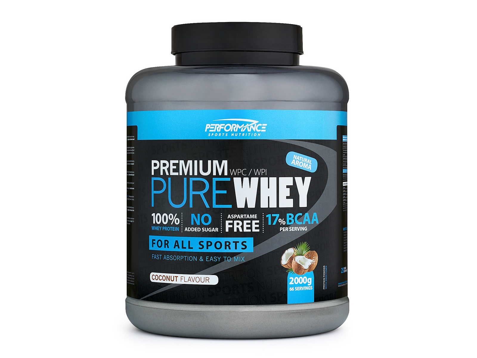 Pure Whey (Cocos - 2000 gram) - PERFORMANCE SPORTS NUTRITION