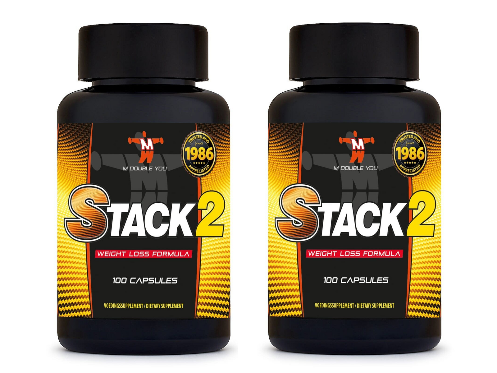 Stack 2 (100 capsules (2-pack) - Bundel) - M DOUBLE YOU