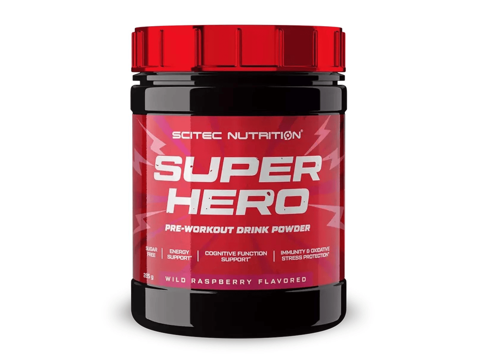 Superhero Pre-Workout (Wild Raspberry - 285 gram) - SCITEC NUTRITION