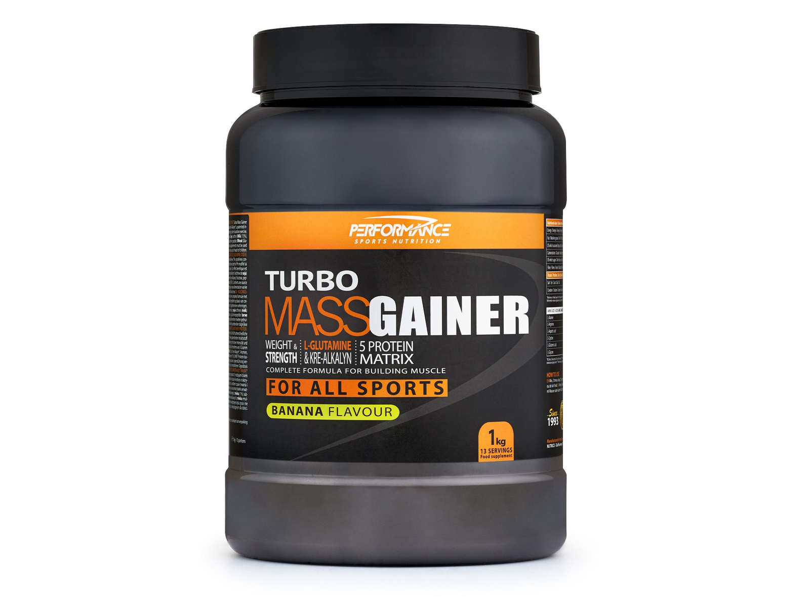 Performance Sports Nutrition - Turbo Mass Gainer (Banana - 1000 gram)