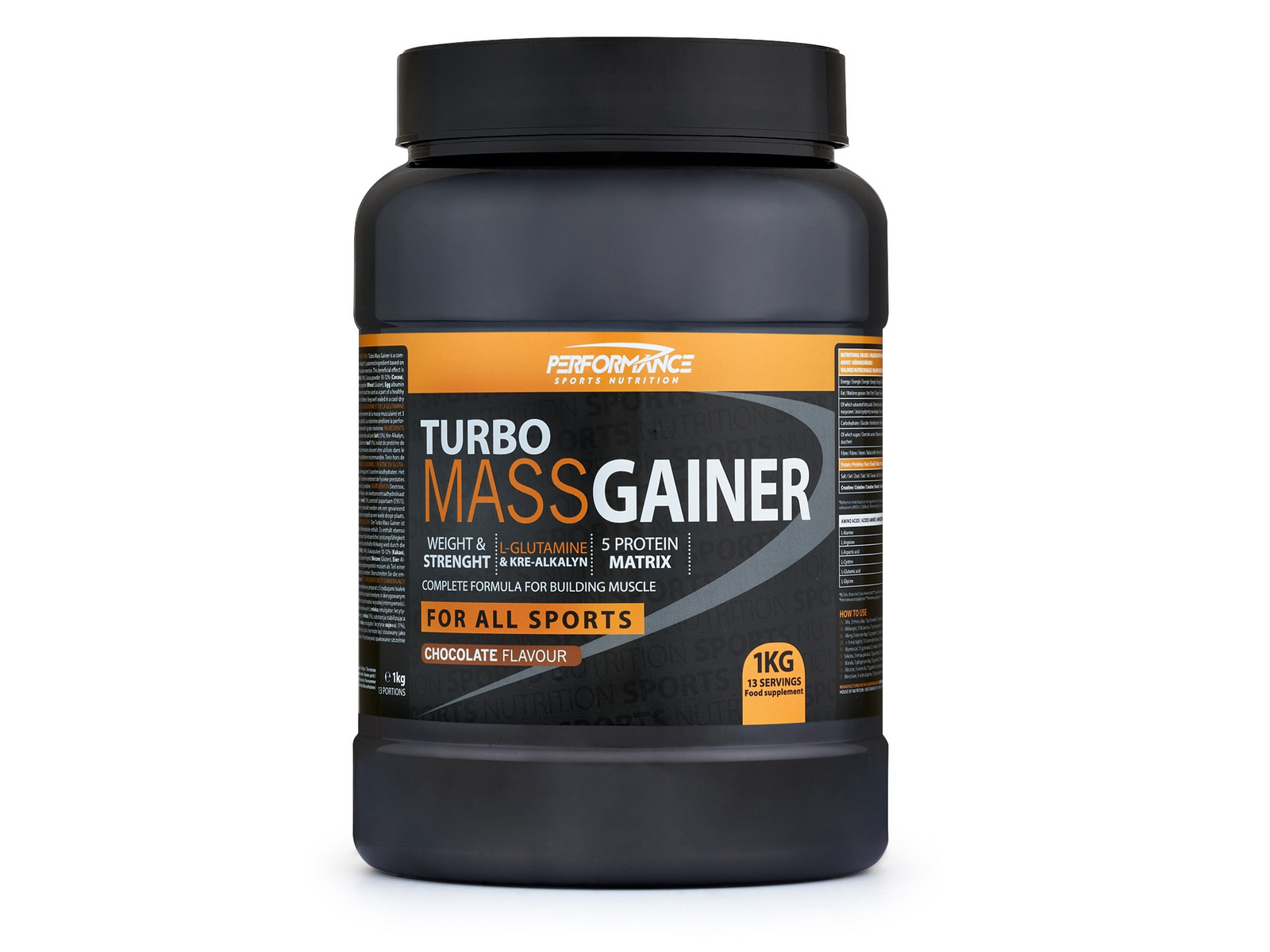 Turbo Mass Gainer (Chocolate - 1000 gram) - PERFORMANCE SPORTS NUTRITION