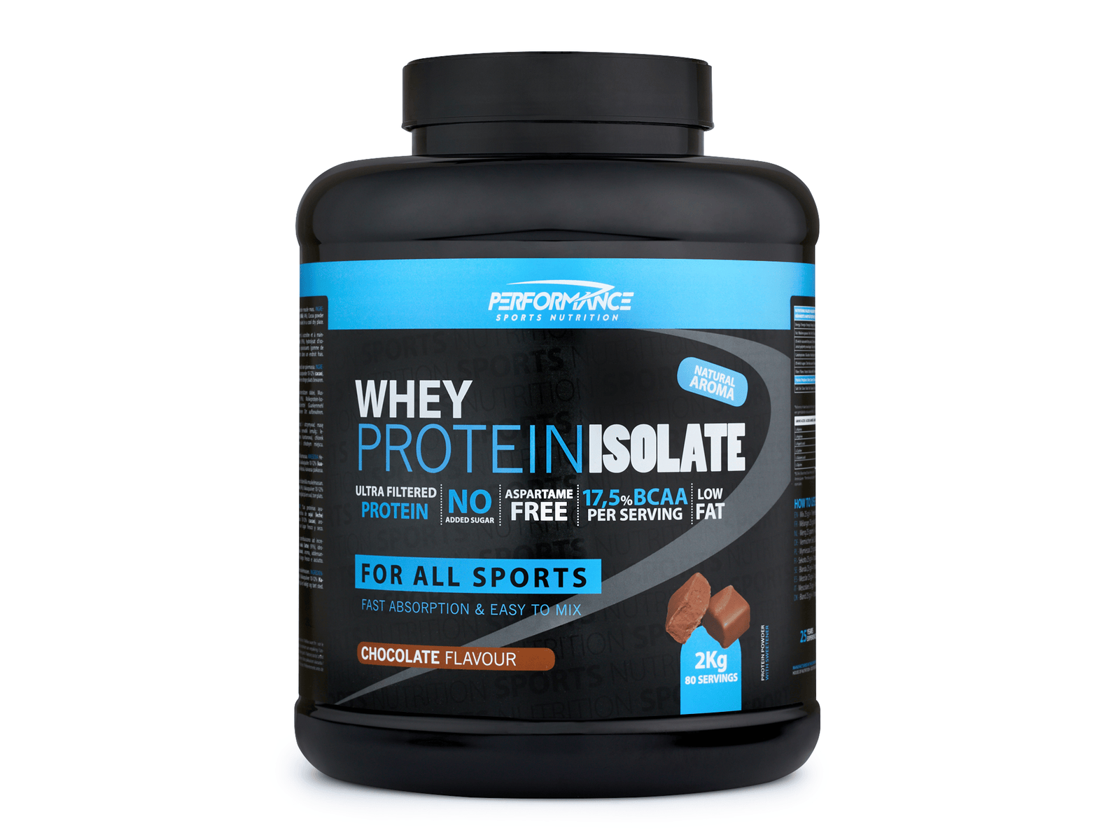 Whey Protein Isolate (Chocolate - 2000 gram) - PERFORMANCE SPORTS NUTRITION