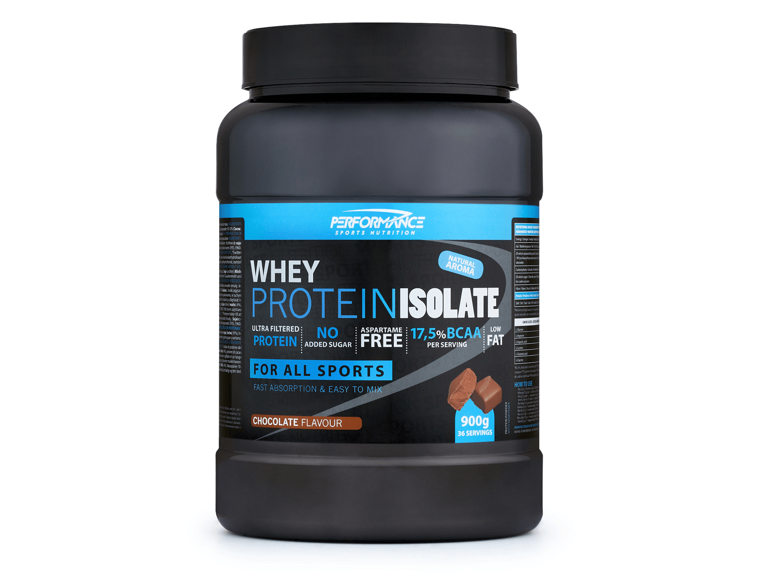 Performance - Whey Protein Isolate (Chocolate - 900 gram) - Eiwitpoeder